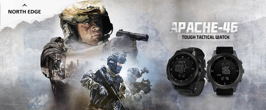 NORTH EDGE APACHE 46: The Ultimate Outdoor Compass Watch for Hiking & Adventure