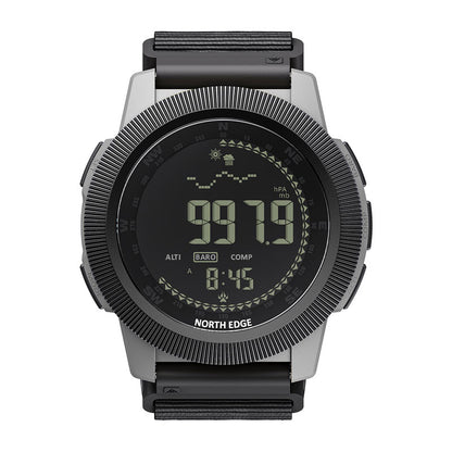 NORTH EDGE APACHE-CF Carbon fiber case zinc alloy bezel outdoor tactical LCD digital watch military style compass altimeter barometer 50M waterproof