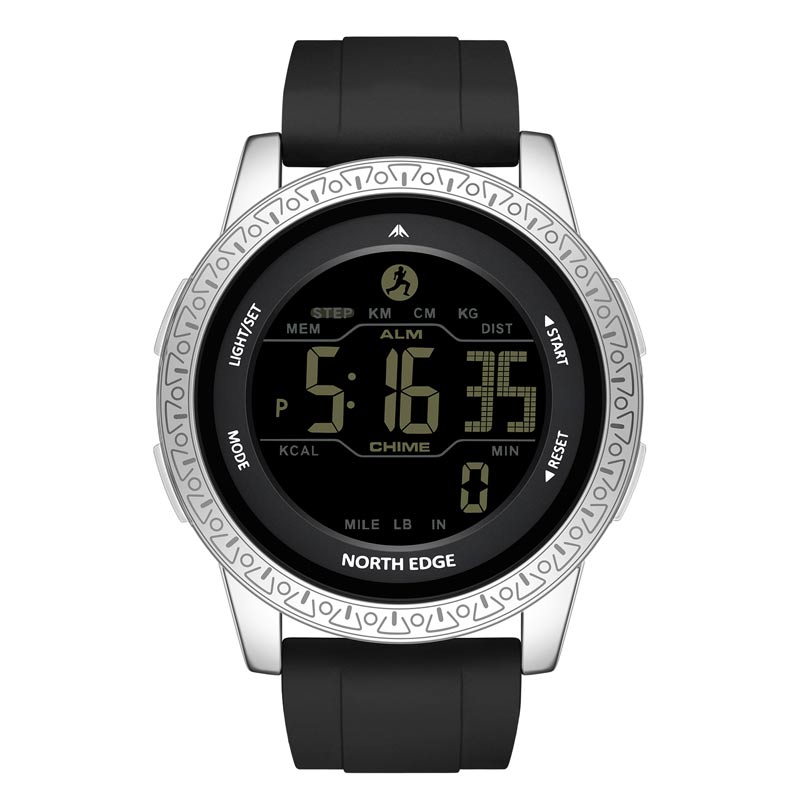 APOLLO Laxury Alloy Case 50M Waterproof Original Outdoor Sports Watch Second City Time Men's Watch Alarm Clock Pedometer Calories Fashion Watch
