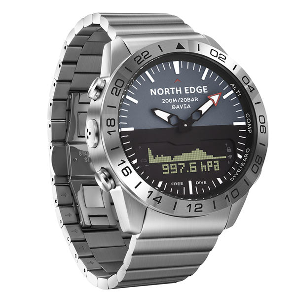 GAVIA 2 SCUPA Diving Watch Altimeter Barometer Compass Waterproof 200M - NORTHEDGE