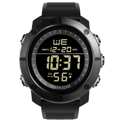 TANK Calendar Chronograph Mode Alarm Clock Waterproof 50M Sports Watch - NORTHEDGE