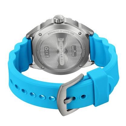 NORTH EDGE TRITON-TI Titanium Case Solar-Powered Diving Watch Luxury Quartz Men‘s Watch 300M Waterproof 180+ Day Power