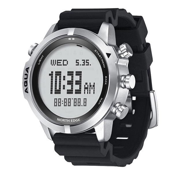 AQUA Scuba Diving Professional Diving Computer NDL 100M Waterproof Altimeter Barometer Compass - NORTHEDGE