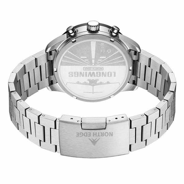 NORTH EDGE LONGWINGS Solar Powered Watch 316L Stainless Steel Case