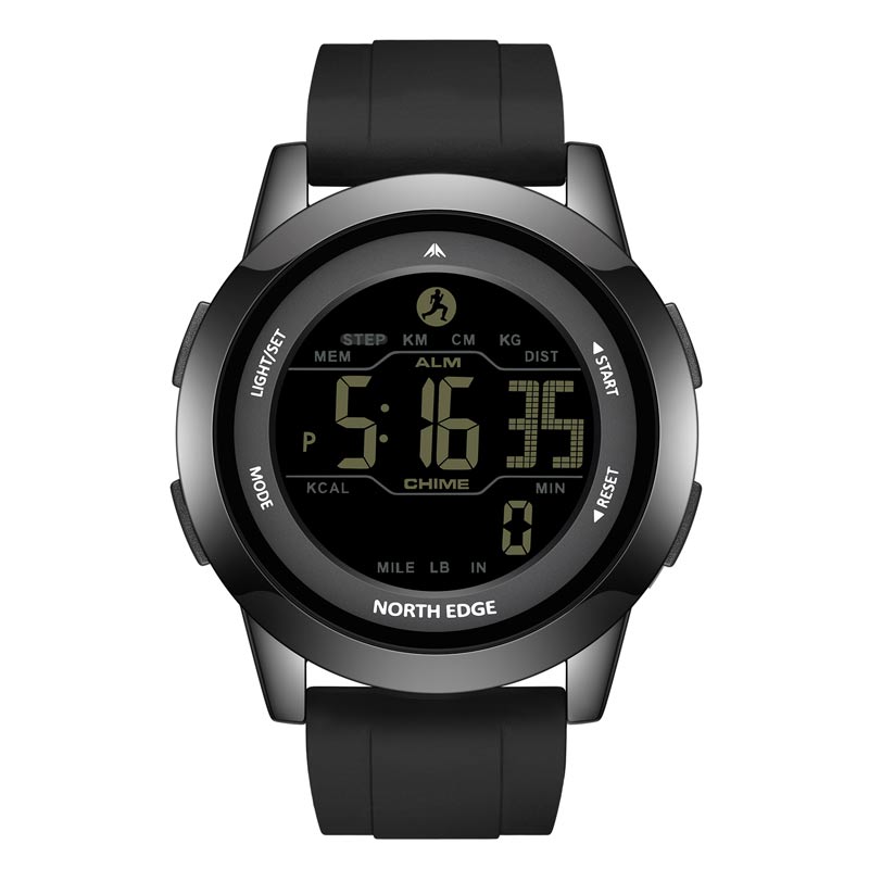 APOLLO Laxury Alloy Case 50M Waterproof Original Outdoor Sports Watch Second City Time Men's Watch Alarm Clock Pedometer Calories Fashion Watch