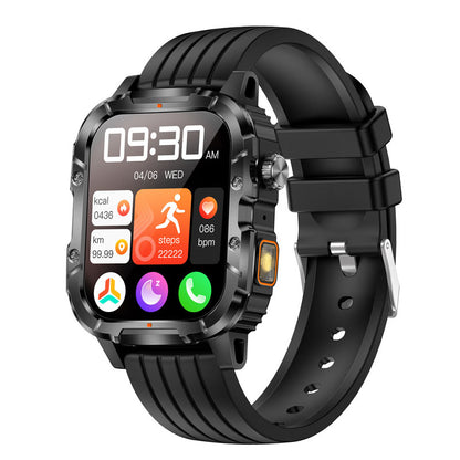 NROTH EDGE Y8 Smart Watch 1000mAh 30 Days Battery Bluetooth 5.4 Calling Music Heart Rate SpO2 Sleep Monitor IP68 Sports Watch