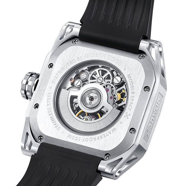 NORTH EDGE SPACE X Swimming Watch Mechanical Watch Self-Winding 100M W