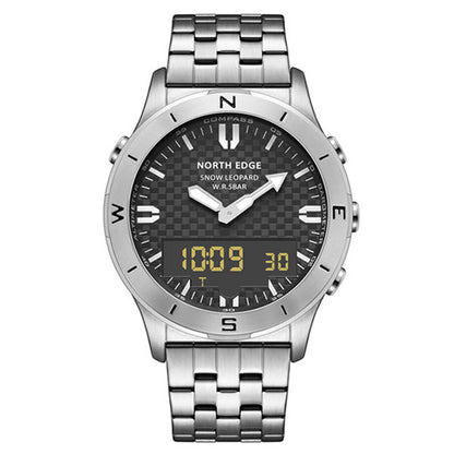 Snow Leopard Swimming Watch 50M Waterproof Barometer Altimeter Compass Temperature - NORTHEDGE