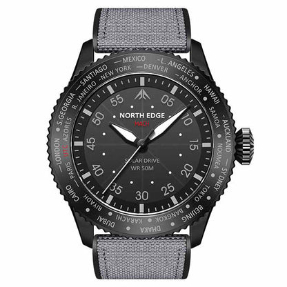 MACH Solar Power Waterproof Watch Outdoor Adventure Military Style Impact resistant - NORTHEDGE