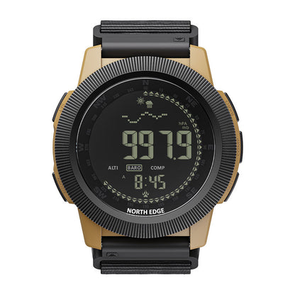 NORTH EDGE APACHE-CF Fiberglass case zinc alloy bezel outdoor tactical LCD digital watch military style compass altimeter barometer 50M waterproof