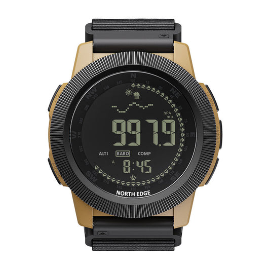 NORTH EDGE APACHE-CF Fiberglass case zinc alloy bezel outdoor tactical LCD digital watch military style compass altimeter barometer 50M waterproof