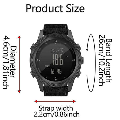 APACHE46 Digital Watch Outdoor Sports Altimeter Barometer Compass 50M Waterproof - NORTHEDGE