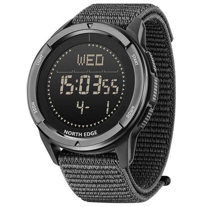 NORTH EDGE ALPS Carbon Fiber Case Compass Men Watch 50M Waterproof Watch Men's Watch - NORTHEDGE
