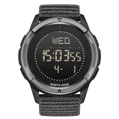 NORTH EDGE ALPS Carbon Fiber Case Compass Men Watch 50M Waterproof Watch Men's Watch - NORTHEDGE