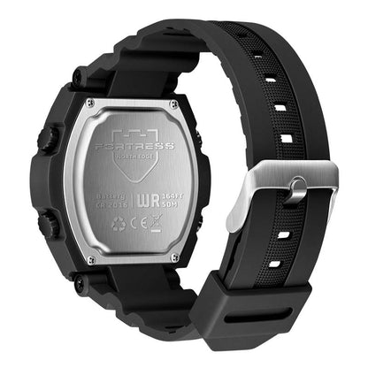 NORTH EDGE Tactical Digital Men's Watch Shockproof Case 50M Waterproof Dual Display Luminous Hands World Time Step Counter FORTERSS