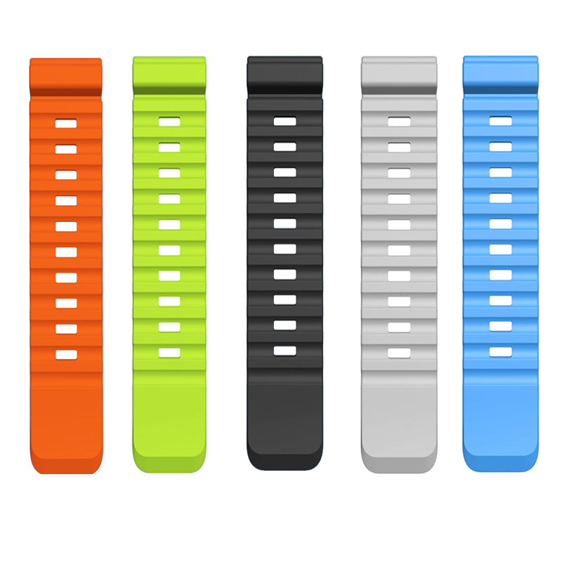 NORTH EDGE 24mm Silicone&Steel Strap Suitable For AQUA/GAVIA 2/Snow Leopard/APACHE3/EVOQUE2/TRITON