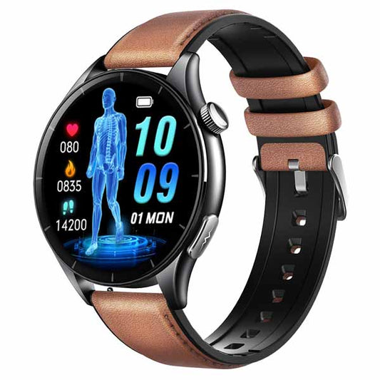 NORTH EDGE ET458 AMOLED Display ECG Micro-physical examination Health Monitoring Smartwatch BMI Measurement Blood Pressure Oxygen IP68 Waterproof Outdoor flashlight lighting Compatible with Android and iOS System