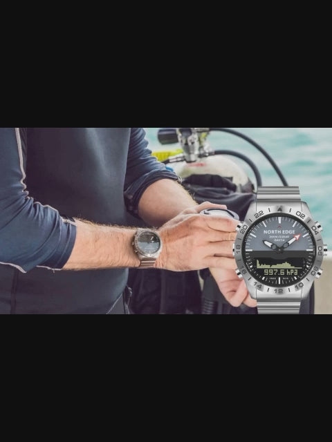 NORTH EDGE GAVIA 2 SCUPA Diving Watch Altimeter Barometer