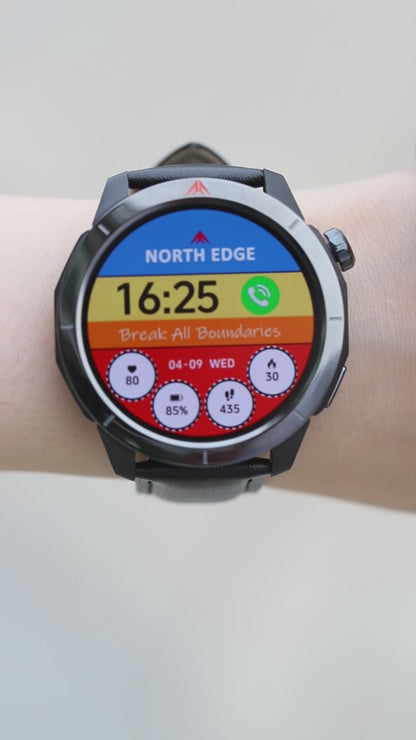 NORTH EDGE XTREK 2 Display AMOLED GPS Impermeabile 3ATM Barometro Smartwatch Sportivo