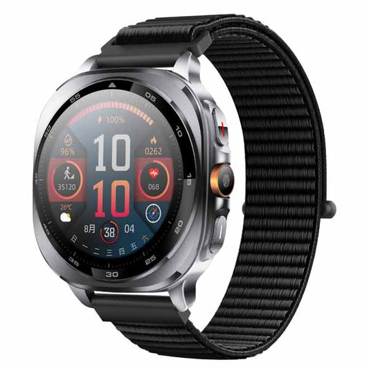 NORTH EDGE TS400 AMOLED display outdoor GPS adventure wearable sports and health smartwatch compass altimeter 3ATM waterproof alloy case flashlight, compatible with Android and iOS system